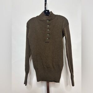 Wool Military Sweater
